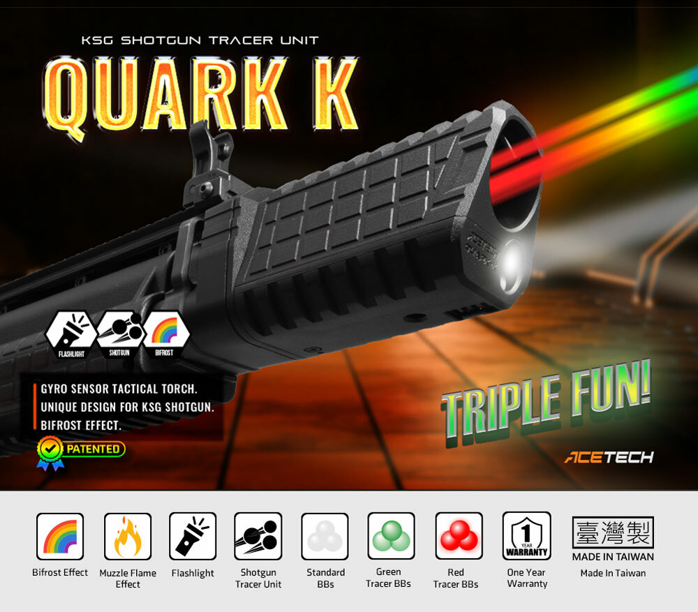 AceTech QUARK K (BIFROST) Tracer Unit with Flashlight for TM KSG - Black OD-A-PAT4000-B-001 asgbox.pl AceTech QUARK K (BIFROST) Tracer Unit with Flashlight for TM KSG - Black - obrazek 9