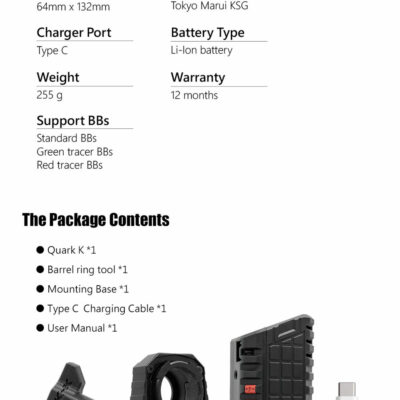 AceTech QUARK K (BIFROST) Tracer Unit with Flashlight for TM KSG - Black OD-A-PAT4000-B-001 asgbox.pl AceTech QUARK K (BIFROST) Tracer Unit with Flashlight for TM KSG - Black OD-A-PAT4000-B-001 asgbox.pl