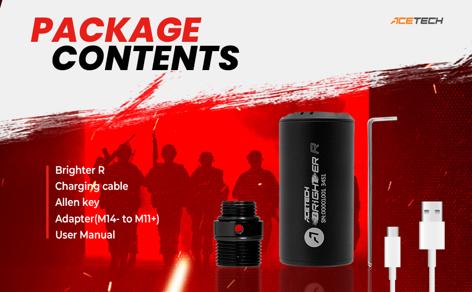 AceTech BRIGHTER R Tracer Unit - Black OD-A-PAT0520-B-001 asgbox.pl AceTech BRIGHTER R Tracer Unit - Black - obrazek 11