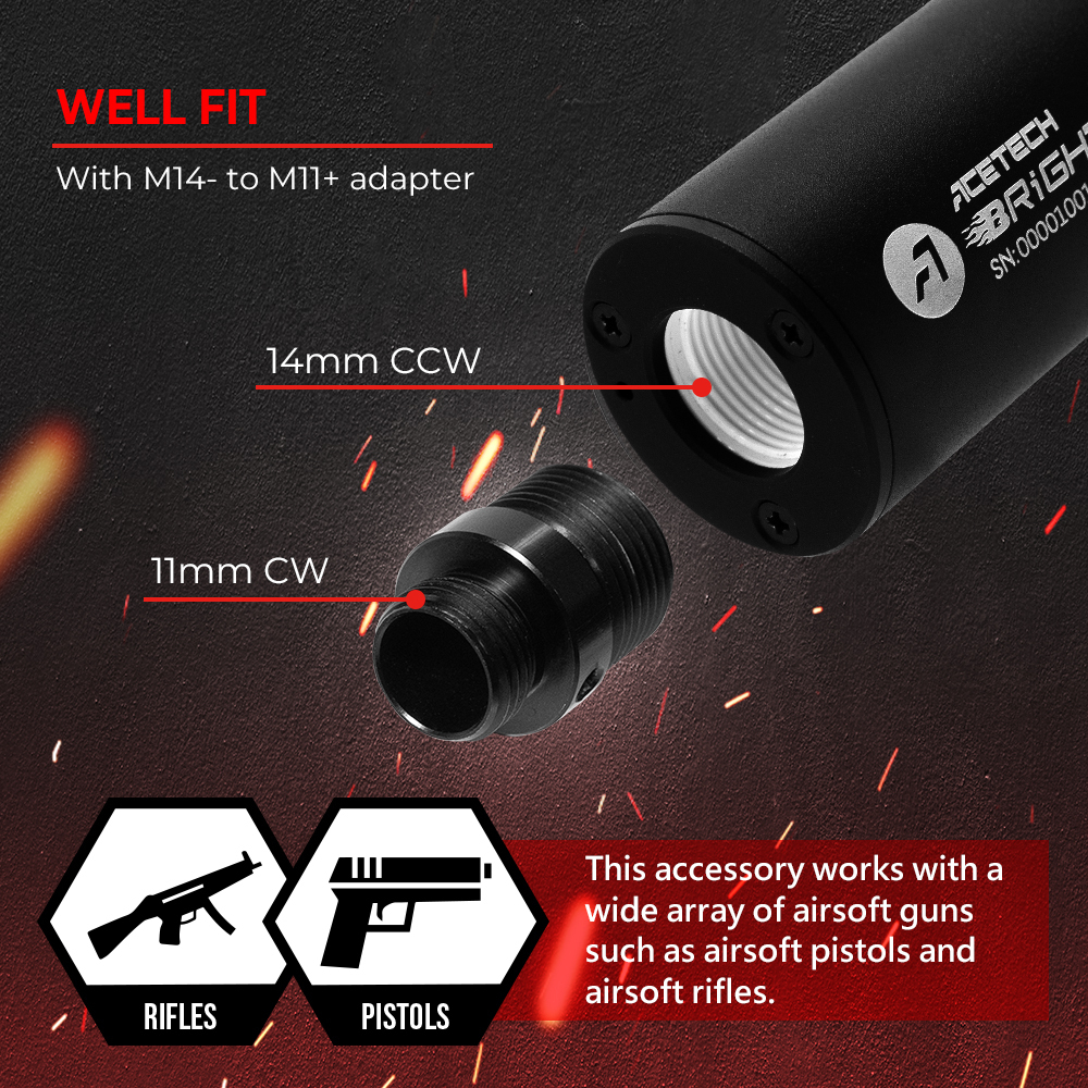 AceTech BRIGHTER R Tracer Unit - Black OD-A-PAT0520-B-001 asgbox.pl AceTech BRIGHTER R Tracer Unit - Black - obrazek 12