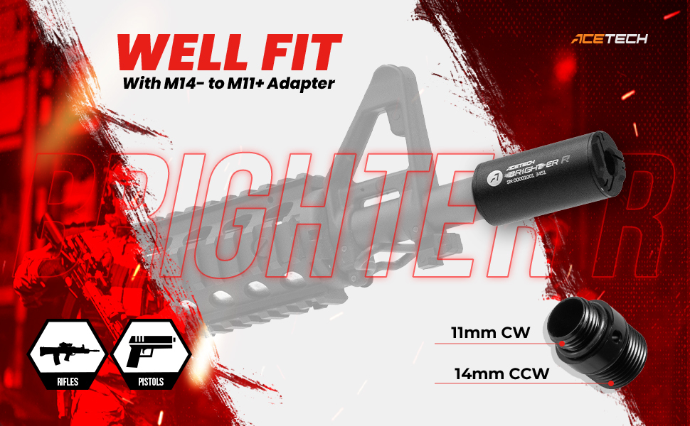 AceTech BRIGHTER R Tracer Unit - Black OD-A-PAT0520-B-001 asgbox.pl AceTech BRIGHTER R Tracer Unit - Black - obrazek 13