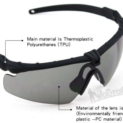 Shooting Safety Goggles MA-69, Black, Dark OD-A-WOSP144-BKBK asgbox.pl Shooting Safety Goggles MA-69, Black, Dark OD-A-WOSP144-BKBK asgbox.pl