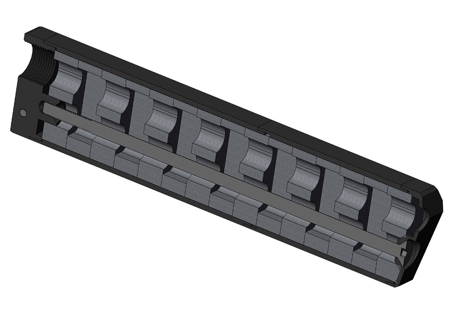 Novritsch Modular Mock Suppressor V2 (170 / 110 / 80 mm) - 16mm CW OD-A-NOVRITSCH103 asgbox.pl Novritsch Modular Mock Suppressor V2 (170 / 110 / 80 mm) - 16mm CW - obrazek 6