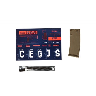 STARTER PACK Set SA M4 Keymod (SA-F02 FLEX(TM) Gen2) - Black / Tan OD-A-START17 asgbox.pl