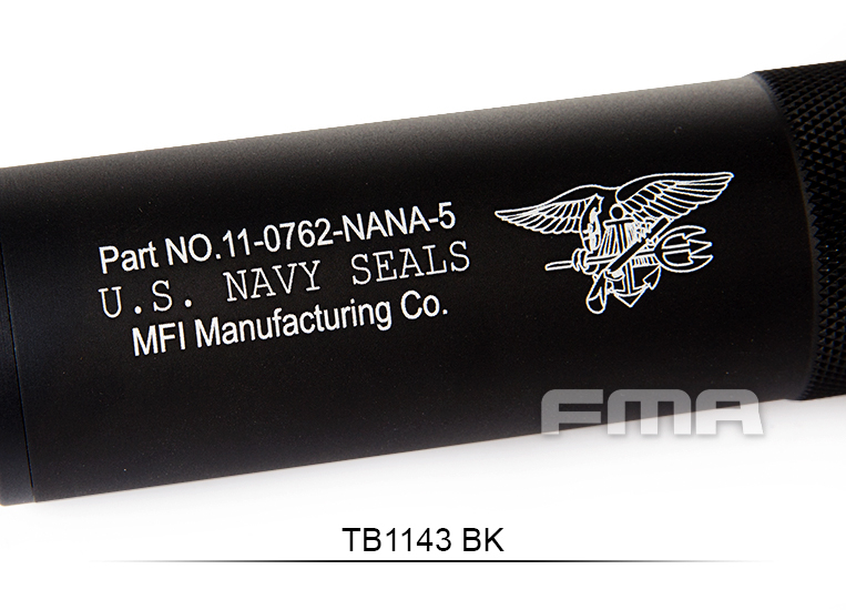 FMA U.S. Navy Seals Type Silencer 35x198 mm - Black OD-A-TB1143-BK asgbox.pl FMA U.S. Navy Seals Type Silencer 35x198 mm - Black - obrazek 6