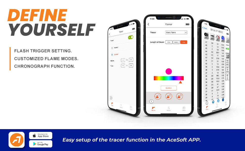 AceTech BIFROST BT (Bluetooth Chrono) Tracer Unit - Black OD-A-PAT0710-B-001 asgbox.pl AceTech BIFROST BT (Bluetooth Chrono) Tracer Unit - Black - obrazek 7