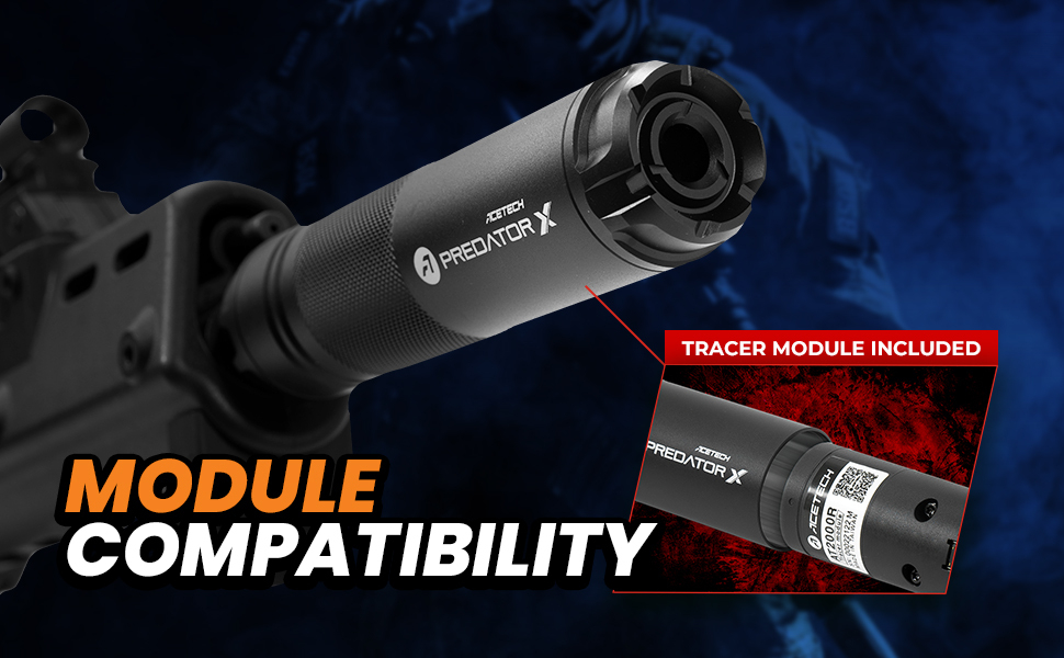 AceTech PREDATOR X (AT2000R) Tracer Suppressor - Black OD-A-PAS0402-B-002 asgbox.pl AceTech PREDATOR X (AT2000R) Tracer Suppressor - Black - obrazek 9