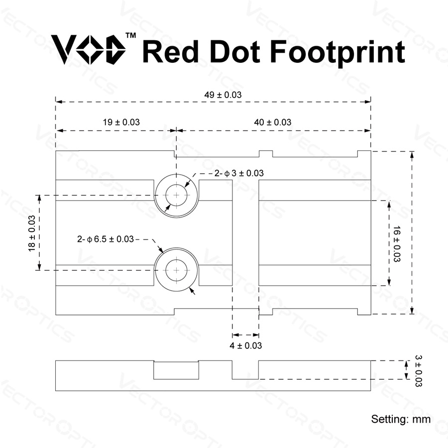 VO FRENZY Plus (VOD) CNC Mounting Plate for G-series MOS pistols - Black OD-A-SCFRM-12 asgbox.pl VO FRENZY Plus (VOD) CNC Mounting Plate for G-series MOS pistols - Black - obrazek 9