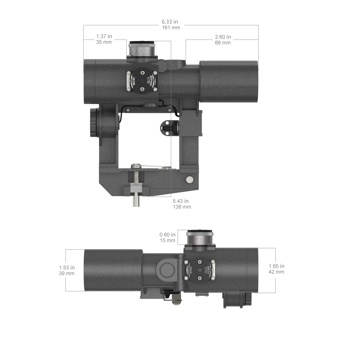 VictOptics Red Dot for AK / SVD OD-A-RDSL30 asgbox.pl VictOptics Red Dot for AK / SVD - obrazek 9