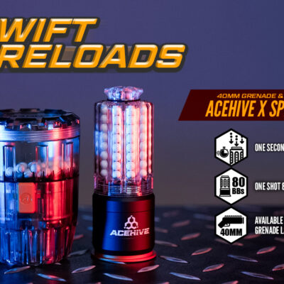 AceTech AceHive 40mm Gas Grenades, 80 BBs (2 pcs) and SPAWNER Loader - Transparent OD-A-PAG0100-B-101 asgbox.pl AceTech AceHive 40mm Gas Grenades, 80 BBs (2 pcs) and SPAWNER Loader - Transparent OD-A-PAG0100-B-101 asgbox.pl