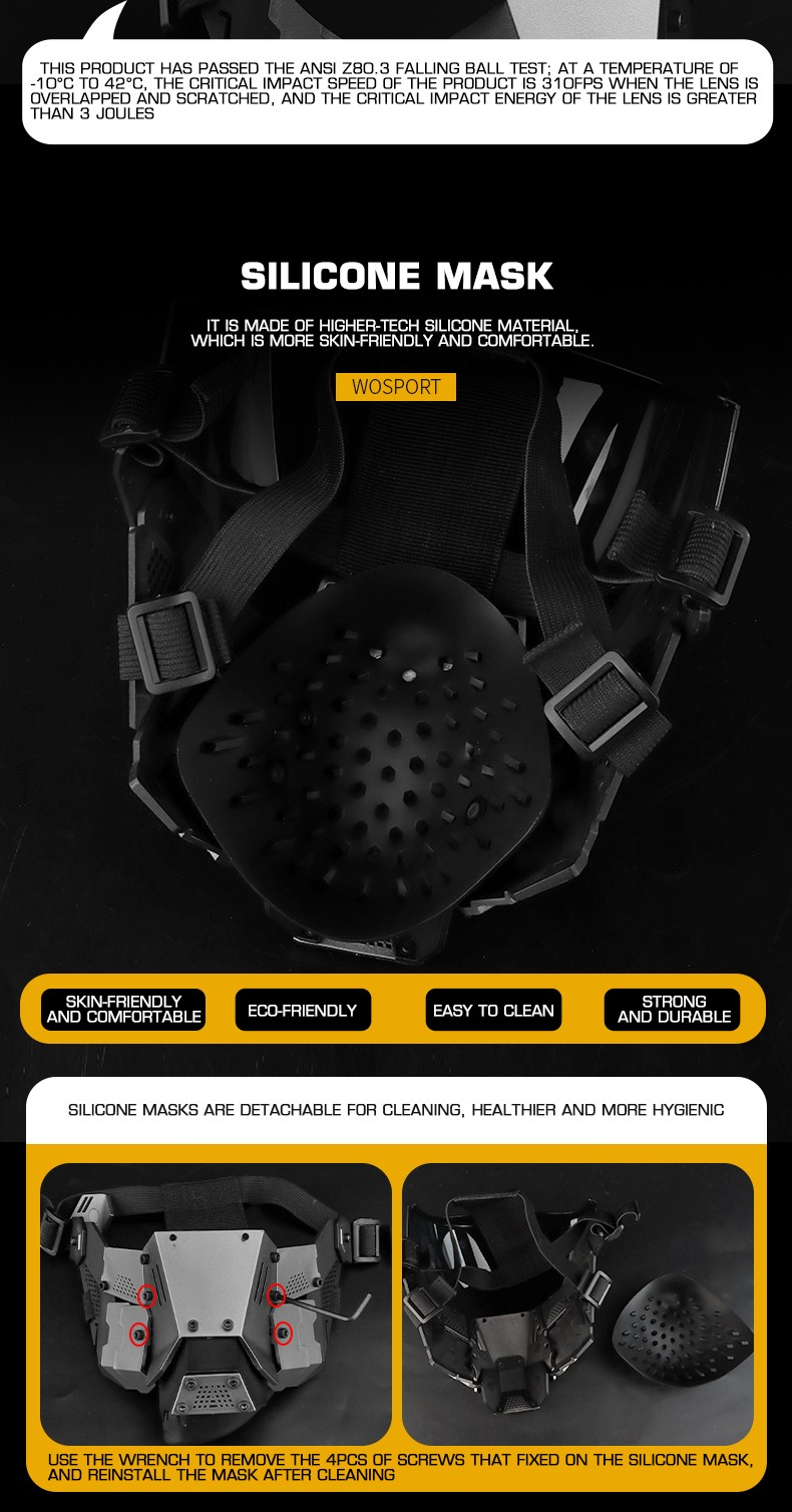 WST Cyberpunk Mask with Anti-Fog Visor - Black OD-A-WOSP183 asgbox.pl WST Cyberpunk Mask with Anti-Fog Visor - Black - obrazek 8