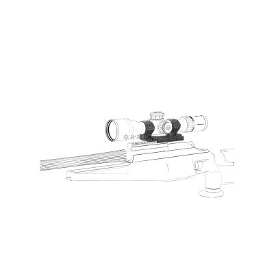One-piece mount for CANT 34mm scope, 20MOA tilt to the barrel - Black OD-A-XASR-3015 asgbox.pl One-piece mount for CANT 34mm scope, 20MOA tilt to the barrel - Black OD-A-XASR-3015 asgbox.pl