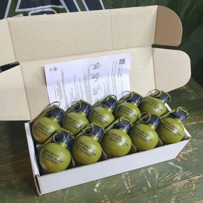 10x Airsoft hand grenade P-67G NATO OD-A-P-67G-10 asgbox.pl
