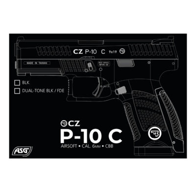 ASG CZ P-10C CO2 Blowback, metal slide - Black/Tan OD-A-ASG349 asgbox.pl ASG CZ P-10C CO2 Blowback, metal slide - Black/Tan OD-A-ASG349 asgbox.pl