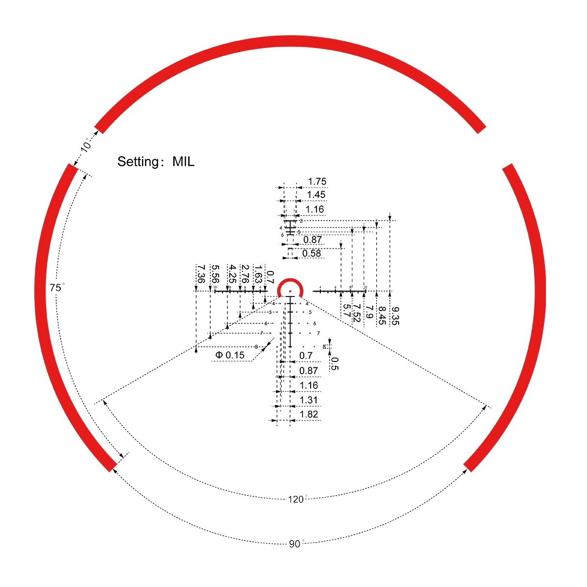 CONSTANTINE 1-8x24 RAR LPVO Riflescope OD-A-SCFF-60 asgbox.pl CONSTANTINE 1-8x24 RAR LPVO Riflescope - obrazek 10