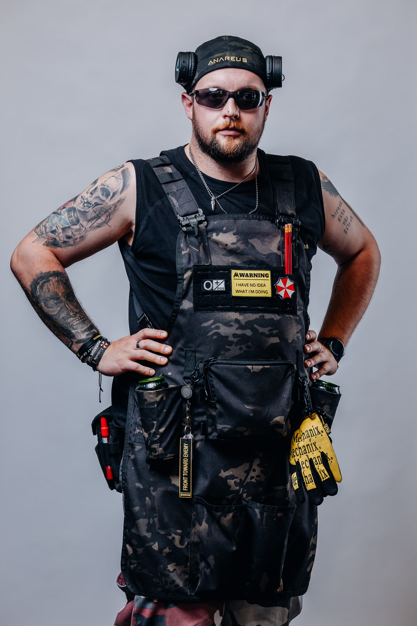 ANAREUS Tactical Grill Apron GrillCommander, Laser-cut - MC Black OD-A-ANAR81-MCB asgbox.pl ANAREUS Tactical Grill Apron GrillCommander, Laser-cut - MC Black - obrazek 10