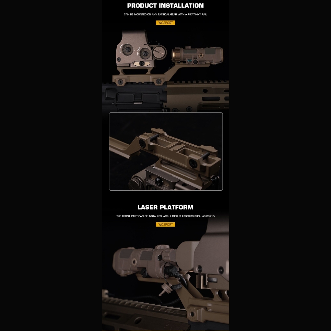 WST T1 HYDRA MOUNT, Low RIS / Guide rail - Tan OD-A-WOSP199-TAN asgbox.pl WST T1 HYDRA MOUNT, Low RIS / Guide rail - Tan - obrazek 6
