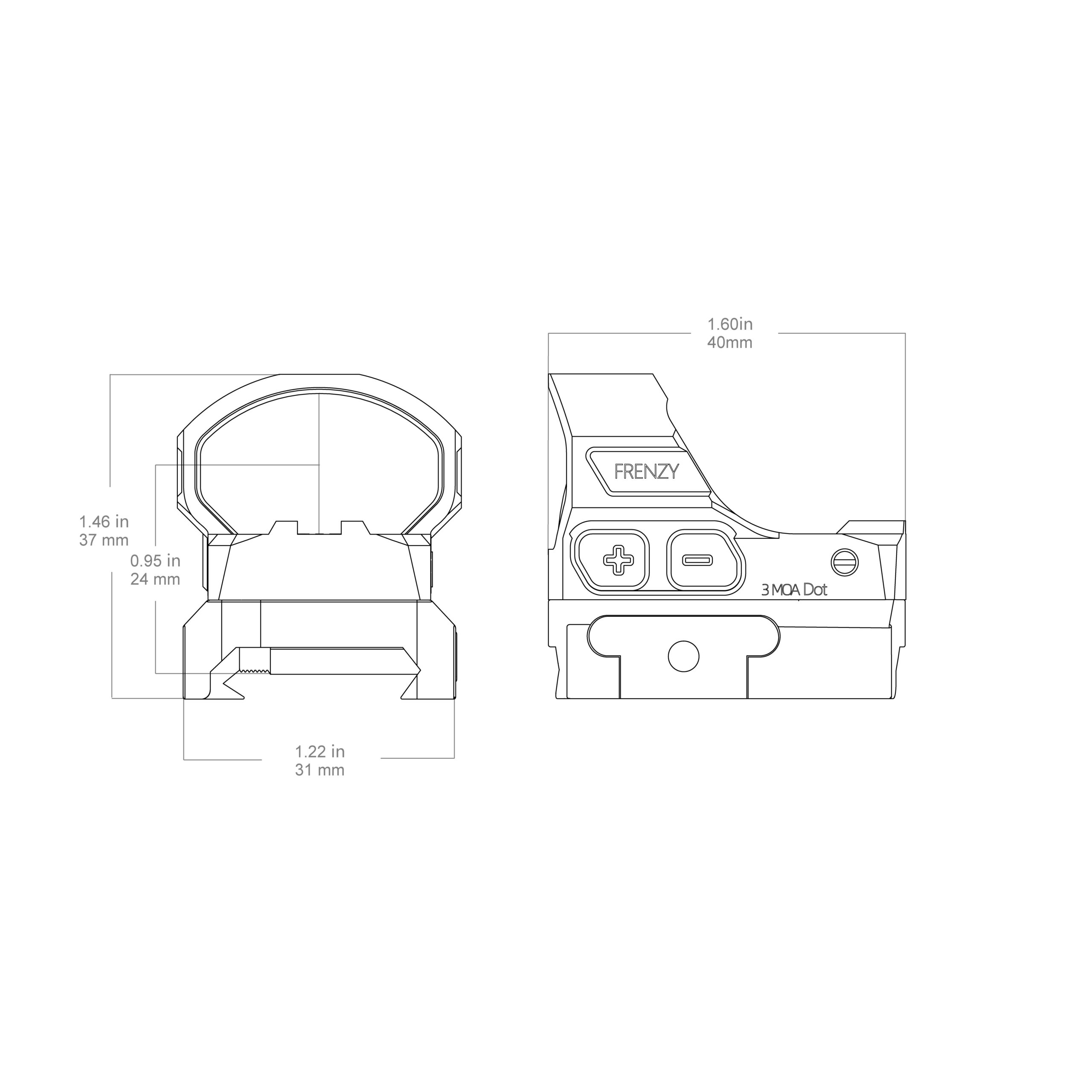 FRENZY-S 28x19 RMSx Red Dot Sight - Black OD-A-SCRD-66 asgbox.pl FRENZY-S 28x19 RMSx Red Dot Sight - Black - obrazek 13
