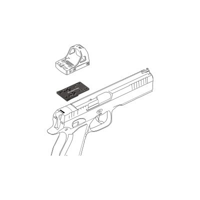 VO Universal Red Dot Sight mount for CZ Shadow 2 / SP-01 / P-10C - Black OD-A-SCFRM-21 asgbox.pl VO Universal Red Dot Sight mount for CZ Shadow 2 / SP-01 / P-10C - Black OD-A-SCFRM-21 asgbox.pl