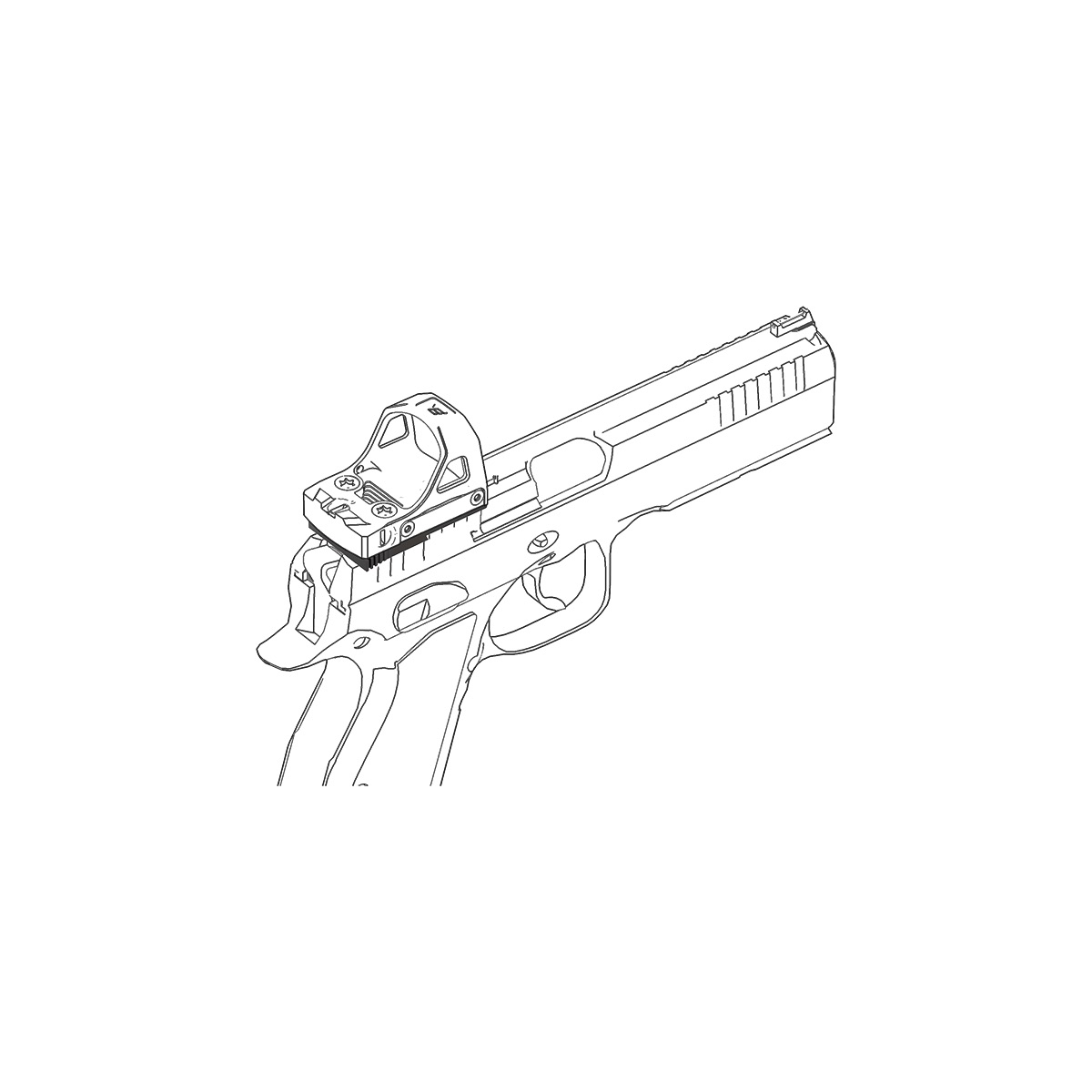 VO Universal Red Dot Sight mount for CZ Shadow 2 / SP-01 / P-10C - Black OD-A-SCFRM-21 asgbox.pl VO Universal Red Dot Sight mount for CZ Shadow 2 / SP-01 / P-10C - Black - obrazek 10