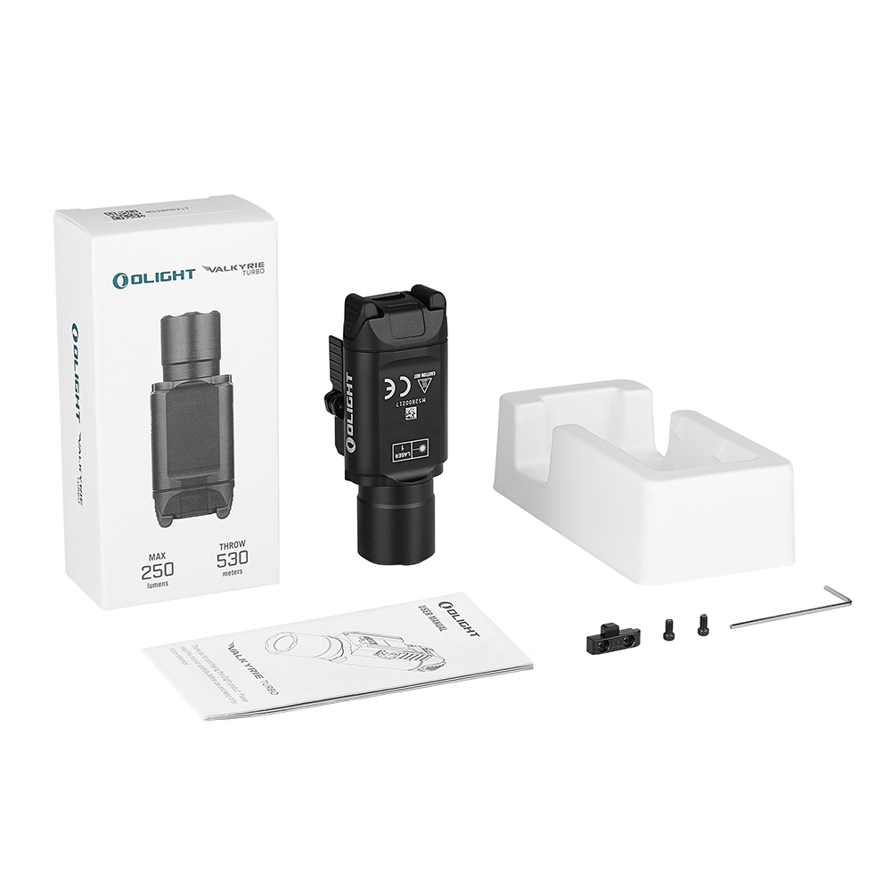 OLIGHT Pistol LEP Flashlight Valkyrie Turbo 250 lm - Black OD-A-OLIGHT006 asgbox.pl OLIGHT Pistol LEP Flashlight Valkyrie Turbo 250 lm - Black - obrazek 13
