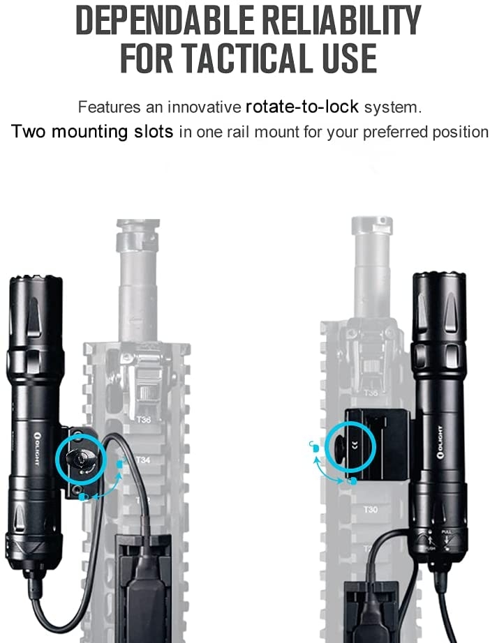 OLIGHT Rifle Flashlight ODIN 2000 lm, RIS Mount - Black OD-A-OLIGHT008 asgbox.pl OLIGHT Rifle Flashlight ODIN 2000 lm, RIS Mount - Black - obrazek 10