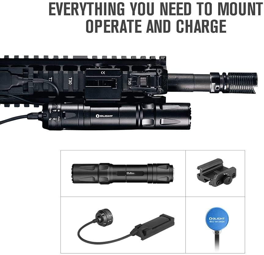 OLIGHT Rifle Flashlight ODIN 2000 lm, RIS Mount - Black OD-A-OLIGHT008 asgbox.pl OLIGHT Rifle Flashlight ODIN 2000 lm, RIS Mount - Black - obrazek 12