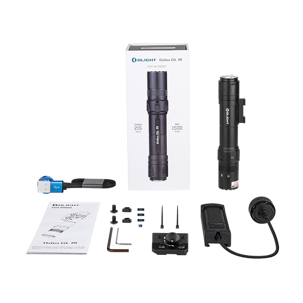 OLIGHT Rifle Flashlight ODIN GL-M (Green Laser) 1500 lm, M-LOK Mount - Black OD-A-OLIGHT010 asgbox.pl OLIGHT Rifle Flashlight ODIN GL-M (Green Laser) 1500 lm, M-LOK Mount - Black - obrazek 7