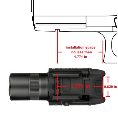 OLIGHT Pistol Flashlight BALDR PRO R (Green Laser) 1350 lm - Black OD-A-OLIGHT013 asgbox.pl OLIGHT Pistol Flashlight BALDR PRO R (Green Laser) 1350 lm - Black OD-A-OLIGHT013 asgbox.pl