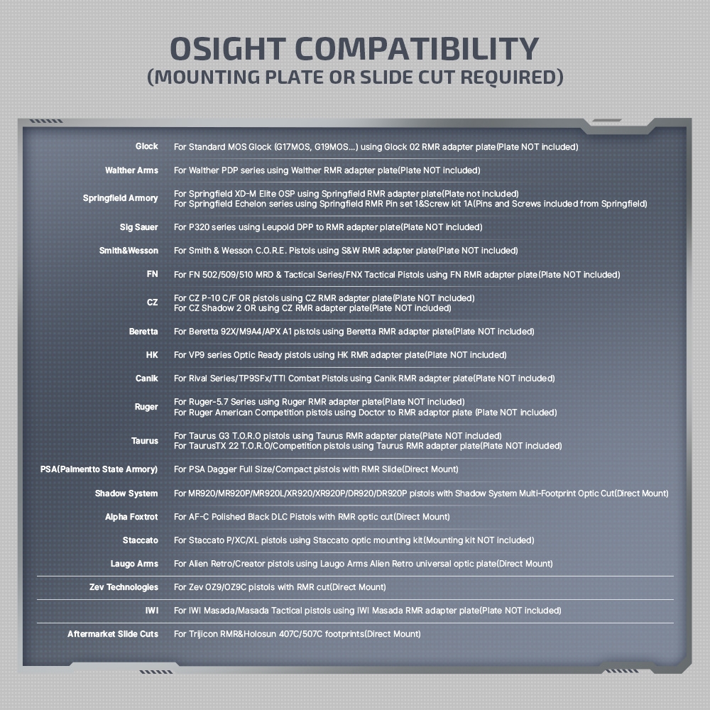 OLIGHT Red Dot Sight OSIGHT GRN (Green Dot) with Powerbank - Black OD-A-OLIGHT026-GRN asgbox.pl OLIGHT Red Dot Sight OSIGHT GRN (Green Dot) with Powerbank - Black - obrazek 13