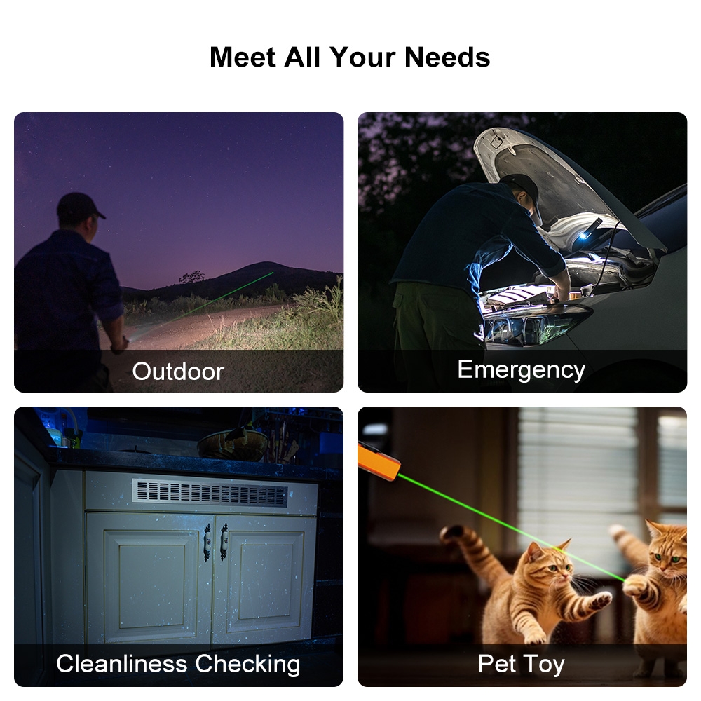 OLIGHT Flashlight ARKFELD Pro UV 1300 lm, Green Laser - Black OD-A-OLIGHT021 asgbox.pl OLIGHT Flashlight ARKFELD Pro UV 1300 lm, Green Laser - Black - obrazek 6