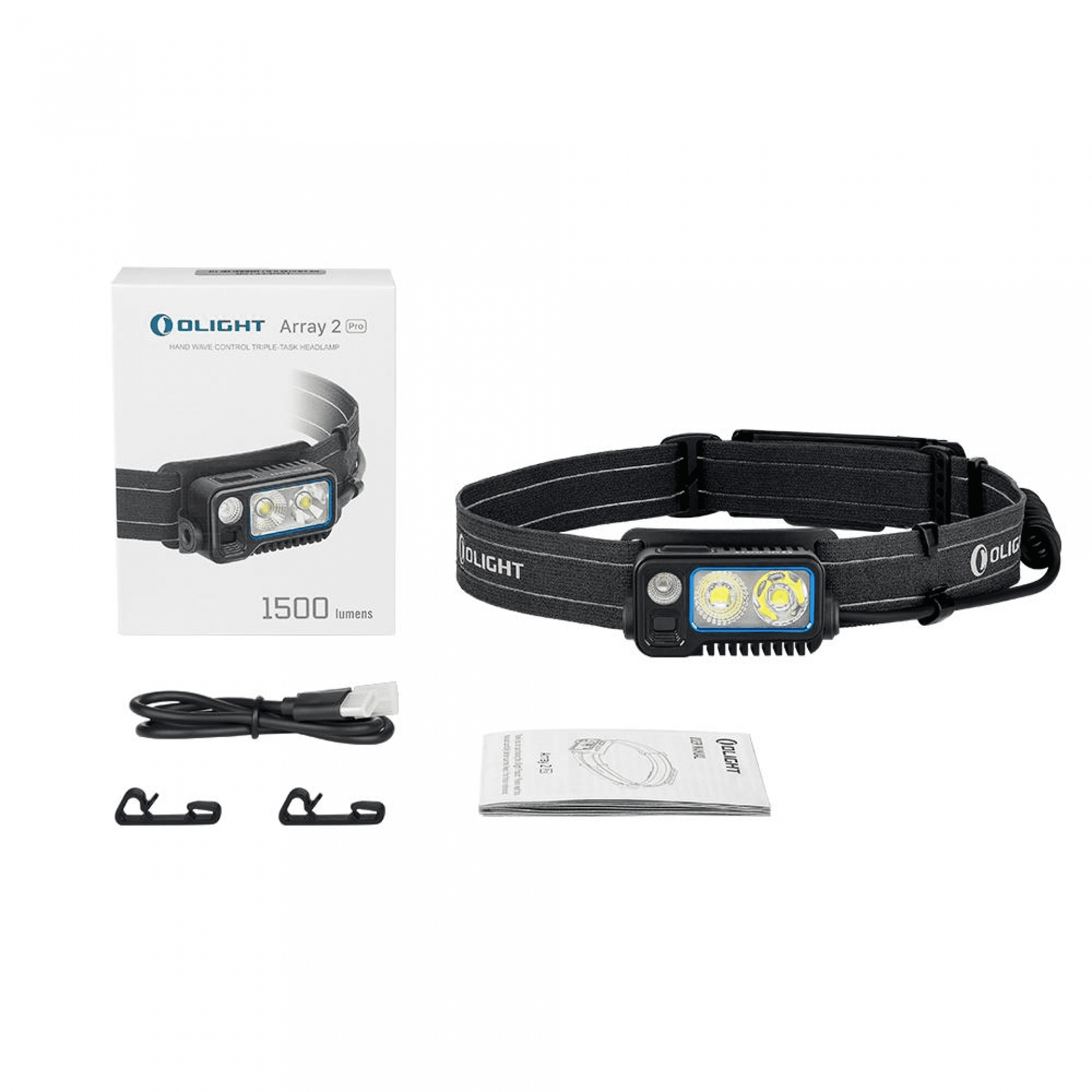 OLIGHT Rechargeable Headlamp ARRAY 2 Pro 1500 lm - Black OD-A-OLIGHT024-BK asgbox.pl OLIGHT Rechargeable Headlamp ARRAY 2 Pro 1500 lm - Black - obrazek 8