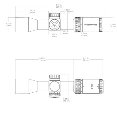Riflescope VictOptics SOI 2-7x32 - Black OD-A-VIOC-02 asgbox.pl Riflescope VictOptics SOI 2-7x32 - Black OD-A-VIOC-02 asgbox.pl
