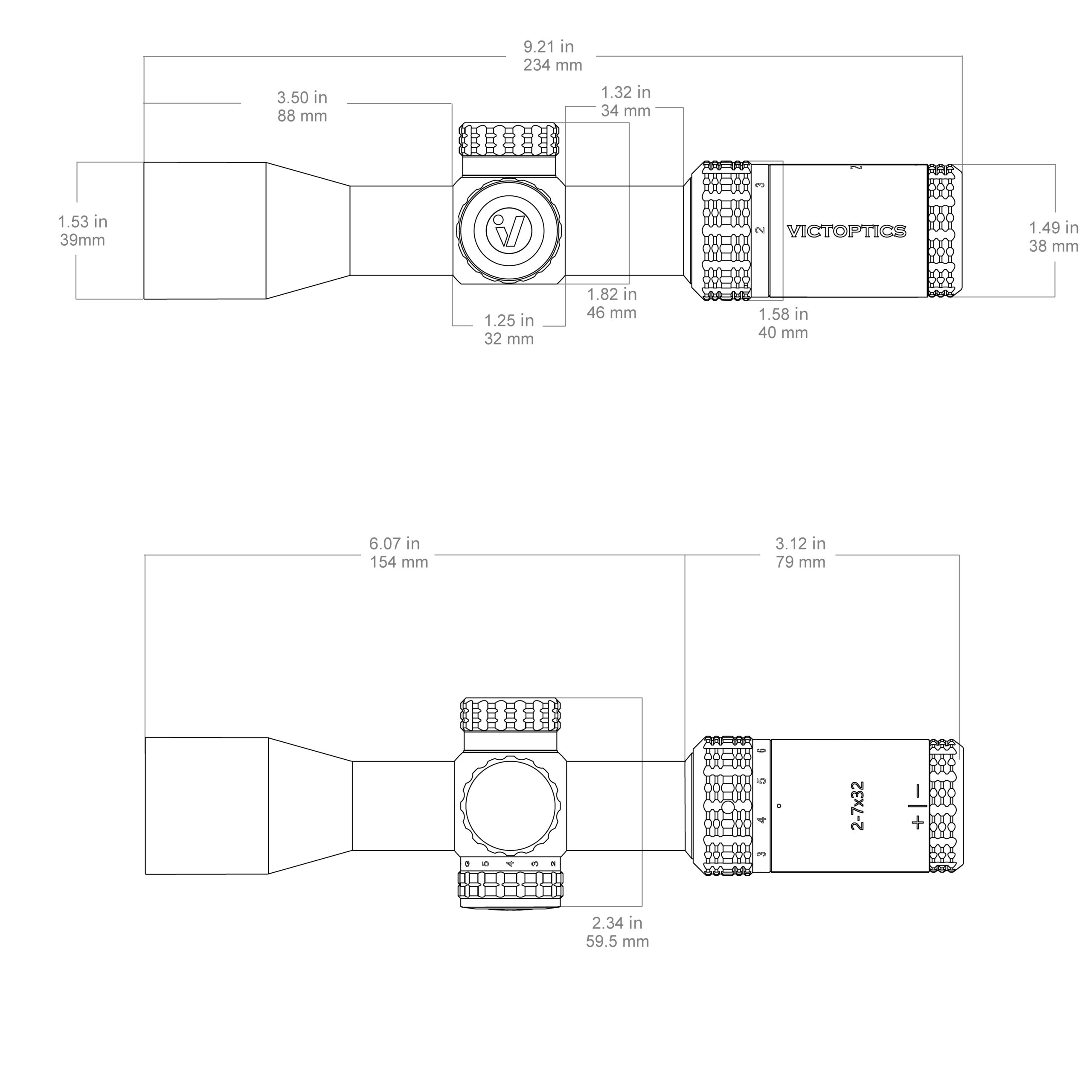 Riflescope VictOptics SOI 2-7x32 - Black OD-A-VIOC-02 asgbox.pl Riflescope VictOptics SOI 2-7x32 - Black - obrazek 13