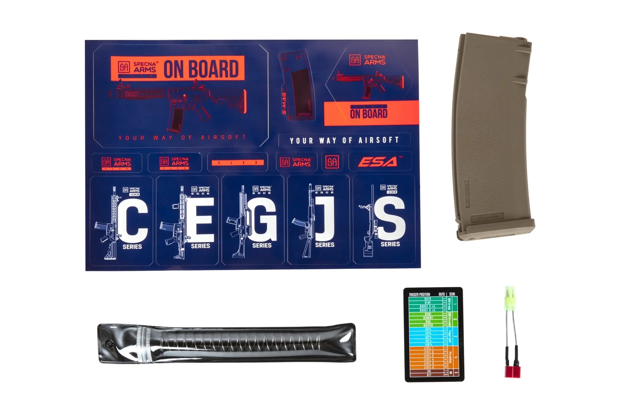 SA M4 CQB RL M-LOK (SA-F04-RL FLEX(TM) HAL ETU(TM)) - Black/Tan OD-A-SPARMS277-TAN asgbox.pl SA M4 CQB RL M-LOK (SA-F04-RL FLEX(TM) HAL ETU(TM)) - Black/Tan - obrazek 13