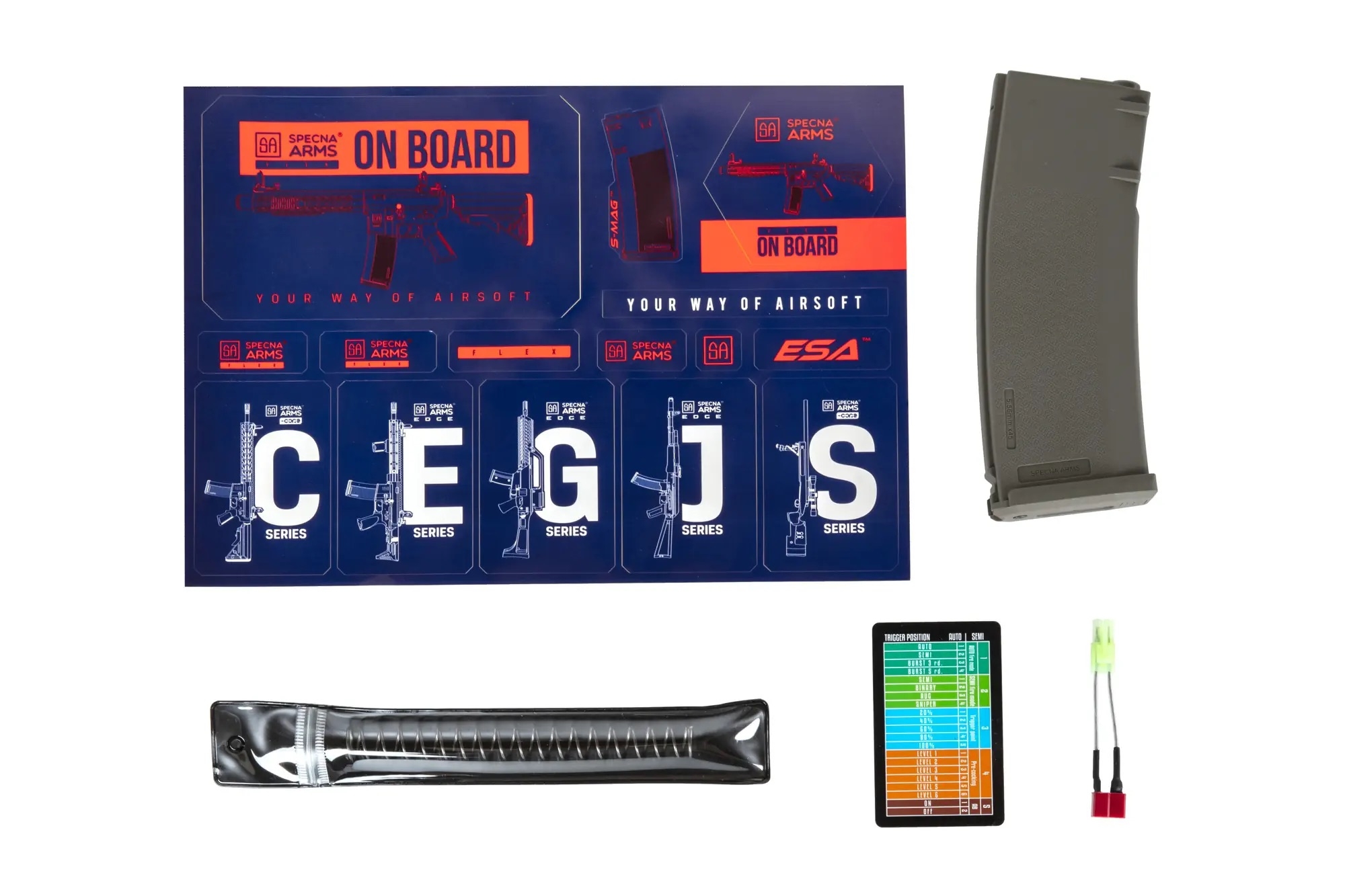 SA M4 Carbine RL M-LOK (SA-F05-RL FLEX(TM) HAL ETU(TM)) - Zelená OD-A-SPARMS278-OD asgbox.pl SA M4 Carbine RL M-LOK (SA-F05-RL FLEX(TM) HAL ETU(TM)) - Zelená - obrazek 13