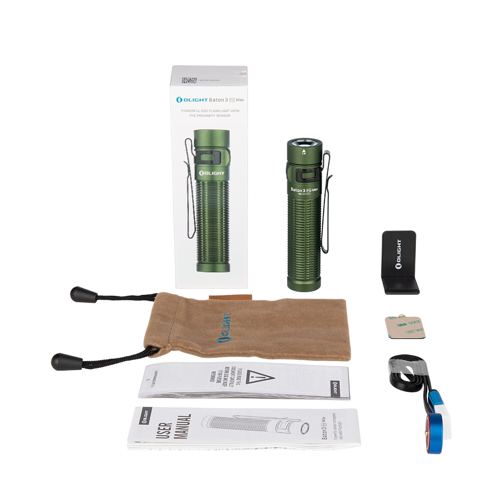 OLIGHT BATON 3 Pro Max Flashlight 2500 lm - Green OD-A-OLIGHT027-OD asgbox.pl OLIGHT BATON 3 Pro Max Flashlight 2500 lm - Green - obrazek 9