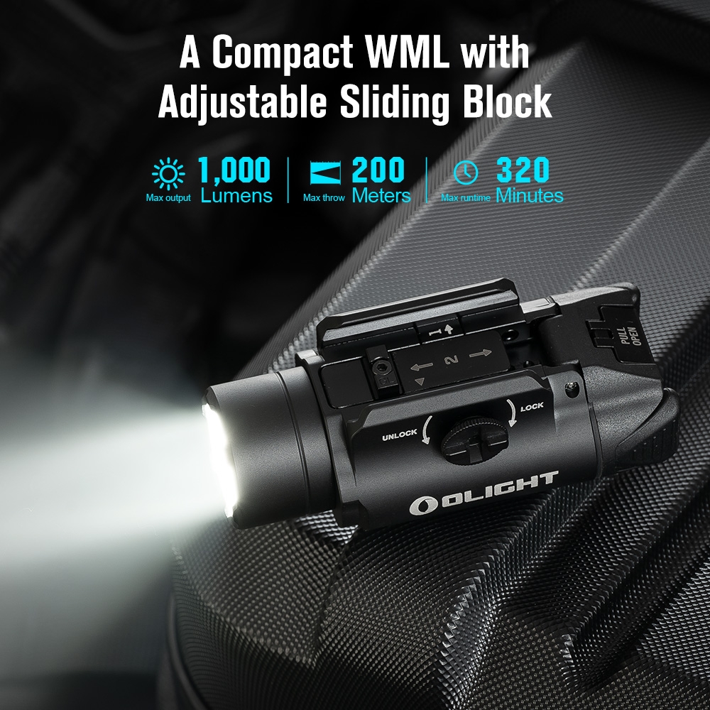 OLIGHT Pistol Flashlight Valkyrie PL-3S 1000 lm - Tan OD-A-OLIGHT003-TAN asgbox.pl OLIGHT Pistol Flashlight Valkyrie PL-3S 1000 lm - Tan - obrazek 8