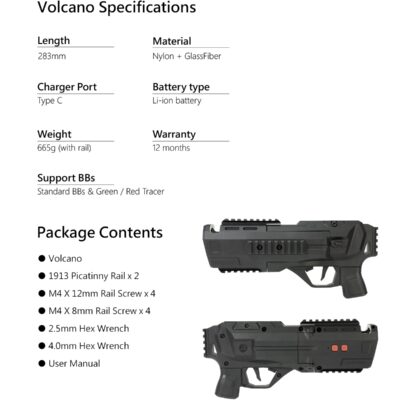 AceTech VOLCANO Tracer Grenade Launcher 40mm - Black OD-A-PAG0400-B-001 asgbox.pl AceTech VOLCANO Tracer Grenade Launcher 40mm - Black OD-A-PAG0400-B-001 asgbox.pl