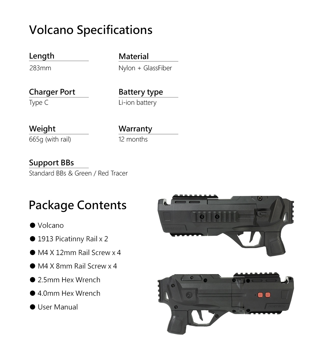 AceTech VOLCANO Tracer Grenade Launcher 40mm - Black OD-A-PAG0400-B-001 asgbox.pl AceTech VOLCANO Tracer Grenade Launcher 40mm - Black - obrazek 10