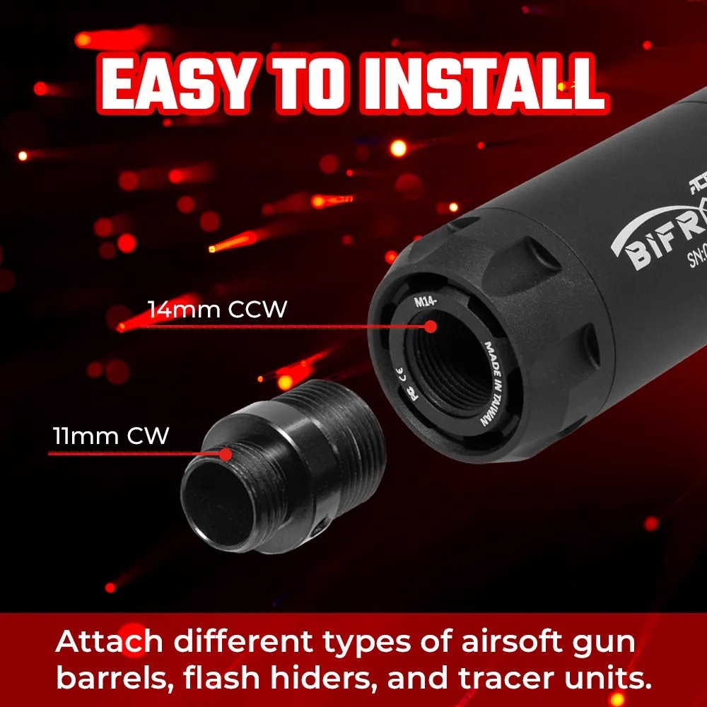 AceTech BIFROST R Tracer Unit with Muzzle Flame - Black OD-A-PAT0720-B-001 asgbox.pl AceTech BIFROST R Tracer Unit with Muzzle Flame - Black - obrazek 7