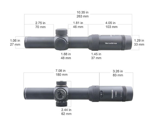 LPVO Riflescope FORESTER 1-5x24 SFP Gen1 - Black OD-A-SCOC-03 asgbox.pl LPVO Riflescope FORESTER 1-5x24 SFP Gen1 - Black - obrazek 6