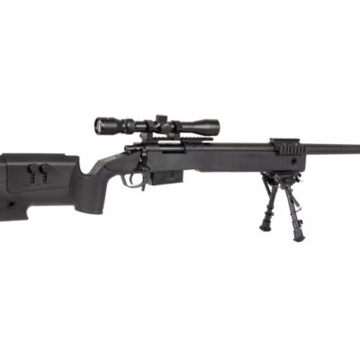 SA M40A5 (SA-S03 CORE(TM)) Sniper Rifle with Accessories - Black OD-A-SPARMS285-BK asgbox.pl
