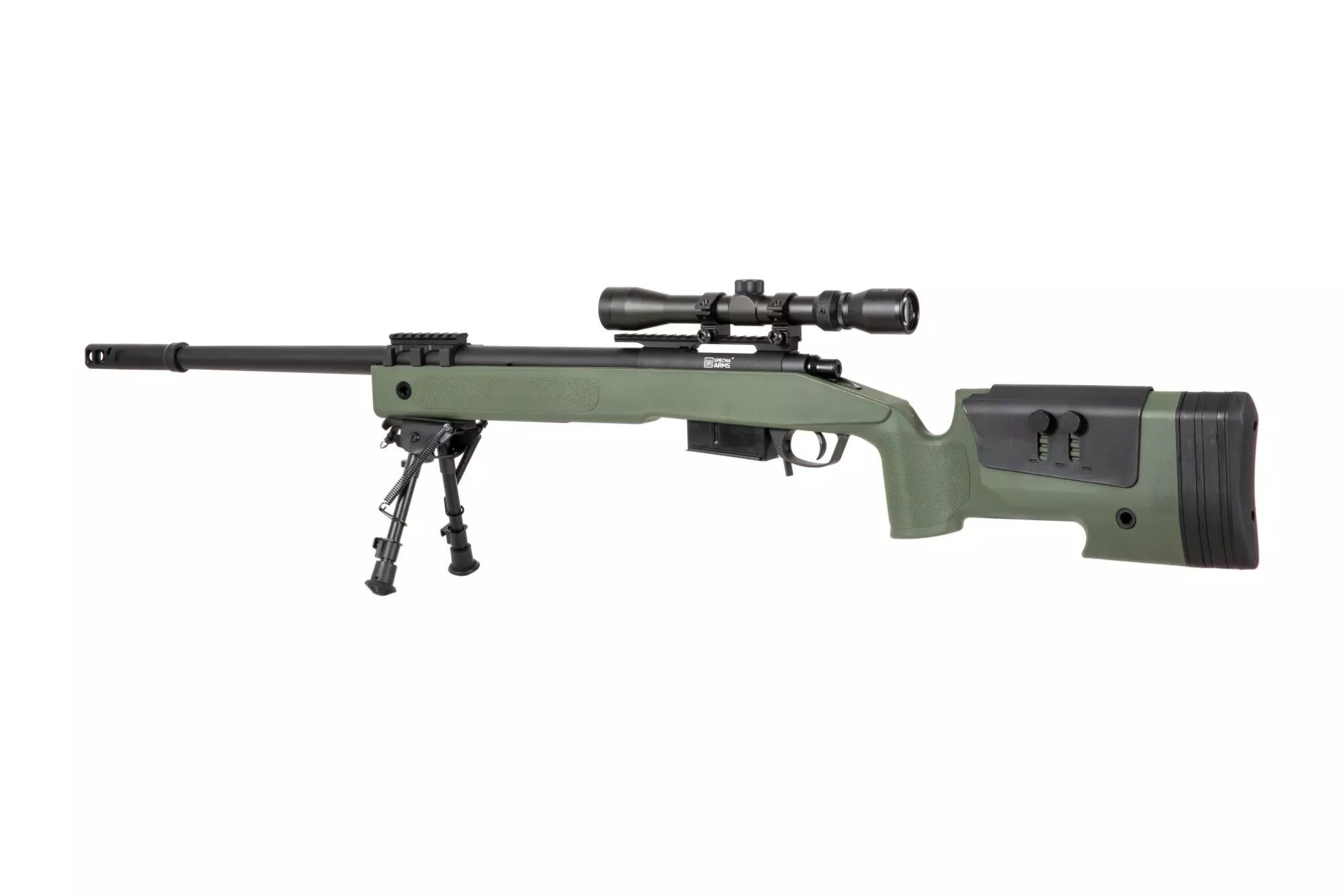 SA M40A5 (SA-S03 CORE(TM)) Sniper Rifle with Accessories - Green OD-A-SPARMS285-OD asgbox.pl SA M40A5 (SA-S03 CORE(TM)) Sniper Rifle with Accessories - Green - obrazek 6