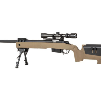 SA M40A5 (SA-S03 CORE(TM)) Sniper Rifle with Accessories - Tan OD-A-SPARMS285-TAN asgbox.pl SA M40A5 (SA-S03 CORE(TM)) Sniper Rifle with Accessories - Tan OD-A-SPARMS285-TAN asgbox.pl
