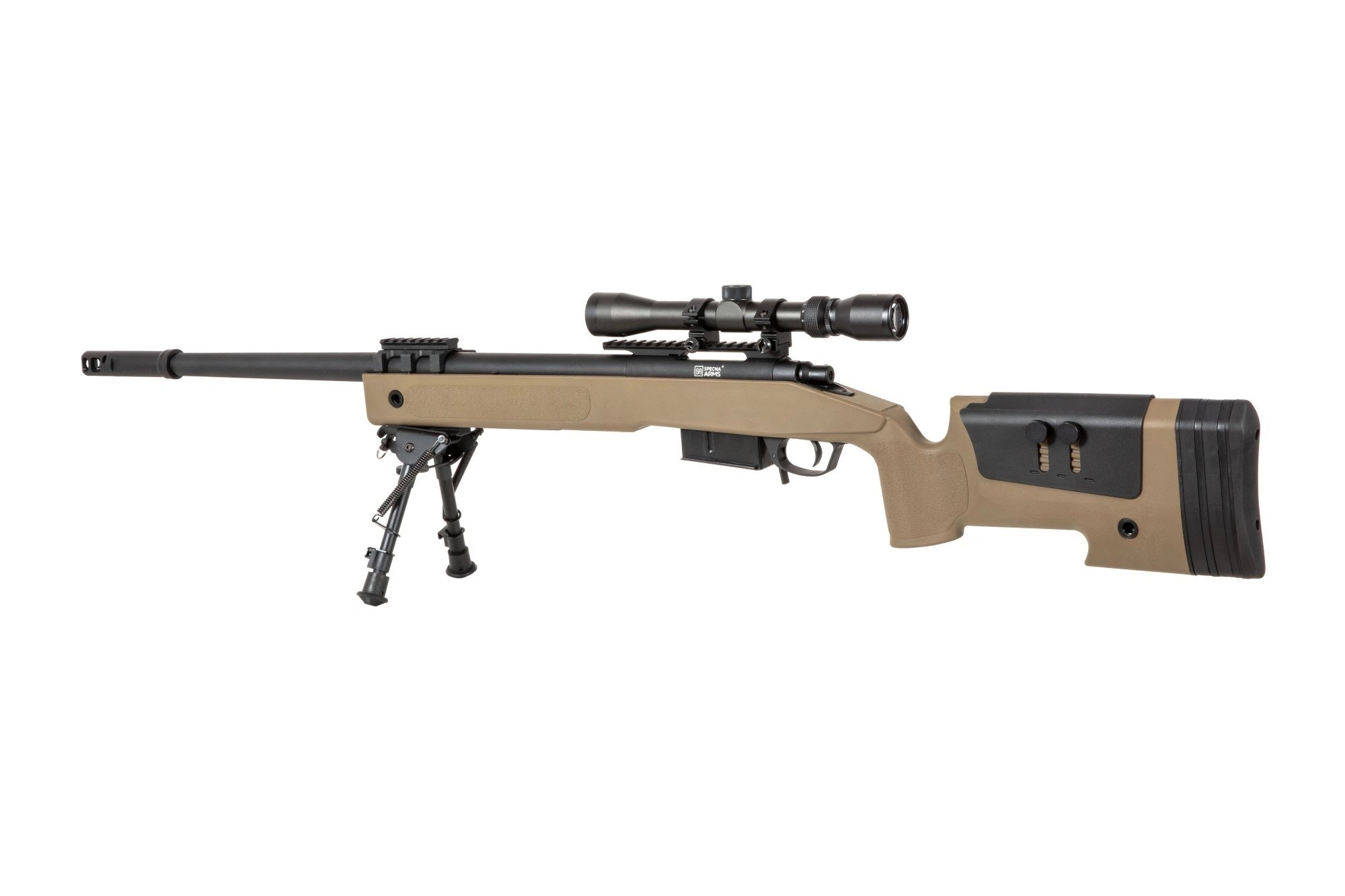 SA M40A5 (SA-S03 CORE(TM)) Sniper Rifle with Accessories - Tan OD-A-SPARMS285-TAN asgbox.pl SA M40A5 (SA-S03 CORE(TM)) Sniper Rifle with Accessories - Tan - obrazek 6