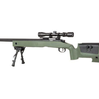 SA M40A3 (SA-S02 CORE(TM)) Sniper Rifle with Accessories - Green OD-A-SPARMS162-OD asgbox.pl SA M40A3 (SA-S02 CORE(TM)) Sniper Rifle with Accessories - Green OD-A-SPARMS162-OD asgbox.pl