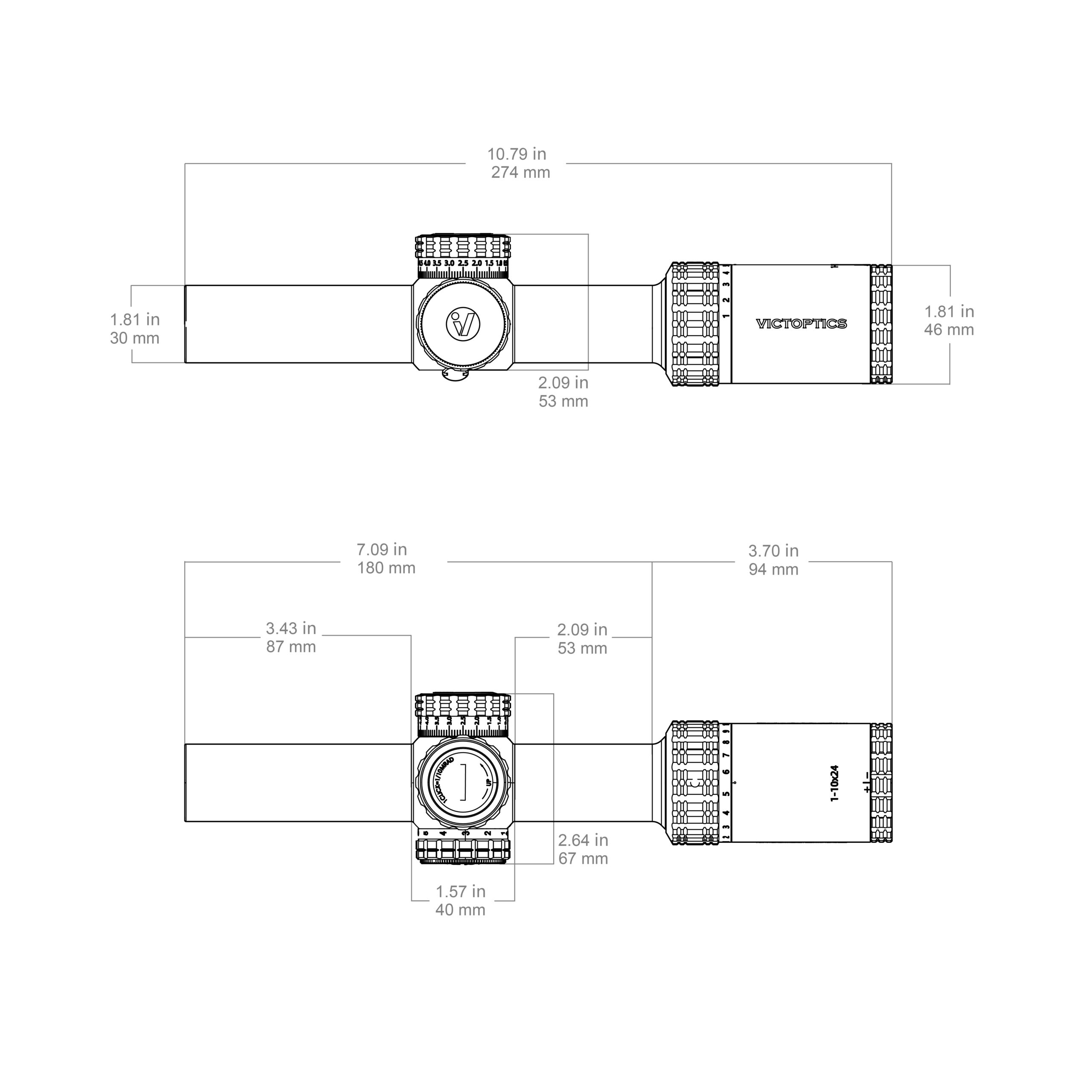 VictOptics LPVO Riflescope S10 1-10x24 - Black OD-A-OPSL37 asgbox.pl VictOptics LPVO Riflescope S10 1-10x24 - Black - obrazek 12