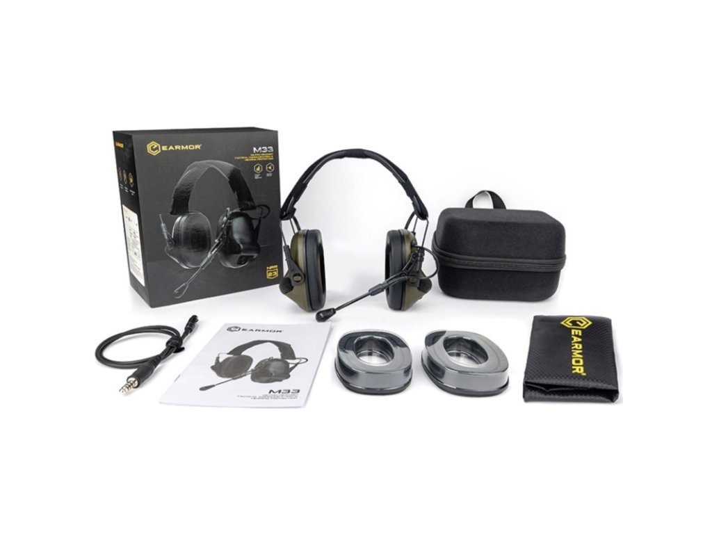 EARMOR M33 EN352 SET Shooting Headset - Black OD-A-M33-EN352-BK asgbox.pl EARMOR M33 EN352 SET Shooting Headset - Black - obrazek 6