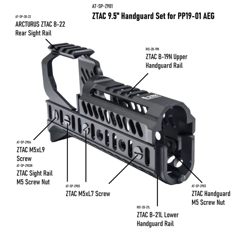 Arcturus PP19-01 Vityaz ZTAC SP1 CQB FE(TM) SMG - Black OD-A-ARCT011 asgbox.pl Arcturus PP19-01 Vityaz ZTAC SP1 CQB FE(TM) SMG - Black - obrazek 11